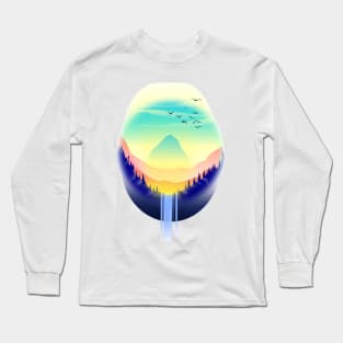 Lake and waterfall Long Sleeve T-Shirt